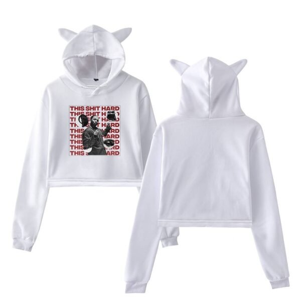 Kendrick Lamar Cropped Hoodie #16 - Image 2
