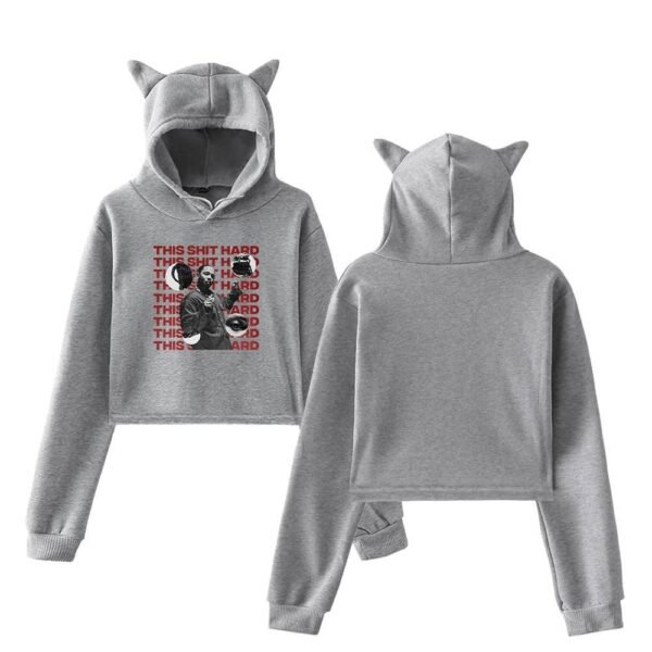 Kendrick Lamar Cropped Hoodie #16 - Image 4