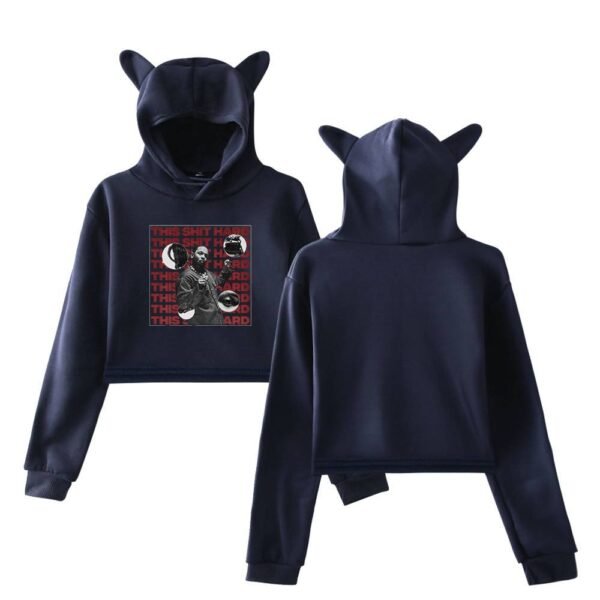 Kendrick Lamar Cropped Hoodie #16 - Image 3