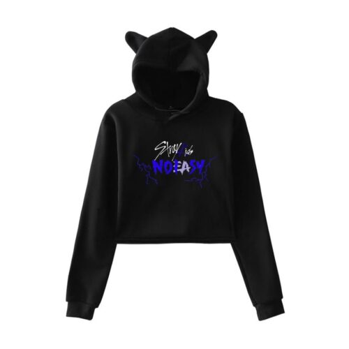 Stray Kids No Easy Cropped Hoodie #4