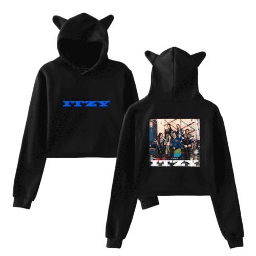 Itzy Voltage Cropped Hoodie #2