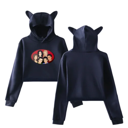 TV Friends Cropped Hoodie #A1