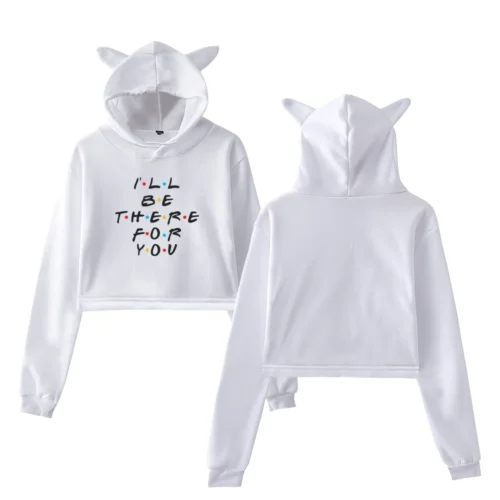 TV Friends Cropped Hoodie #A3