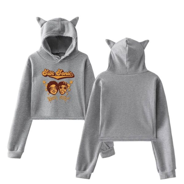 Bruno Mars Cropped Hoodie #5 - Image 4