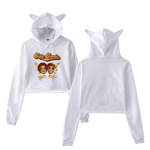 Bruno Mars Cropped Hoodie #5 - Image 2