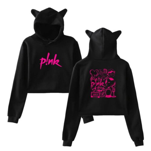 Pink Cropped Hoodie #1 + Gift