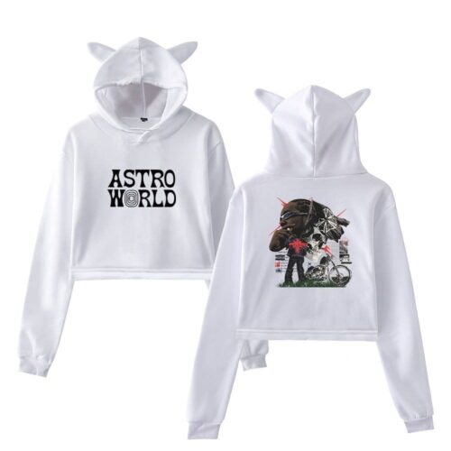 Travis Scott Cropped Hoodie #4 + Gift