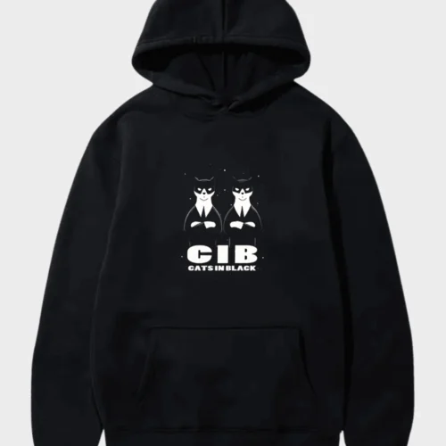 Men in Black Cat Hoodie #1