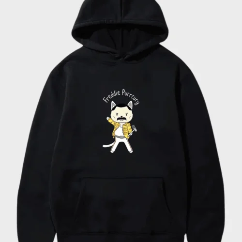 Freddie Mercury Cat Hoodie #1