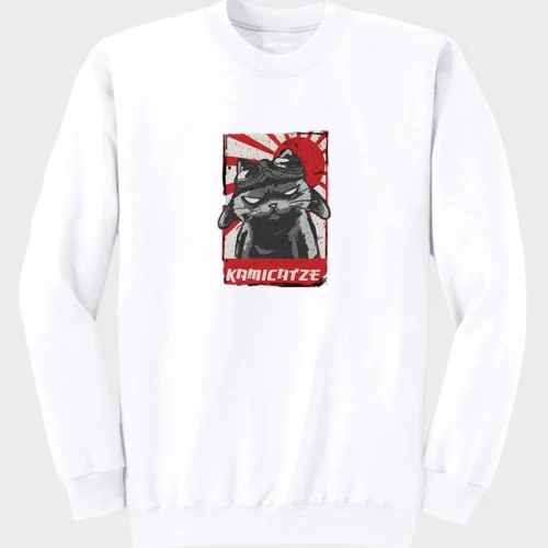 Kamikaze Cat Sweatshirt #w1