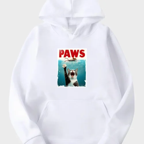 Jaws Cat Hoodie #w1