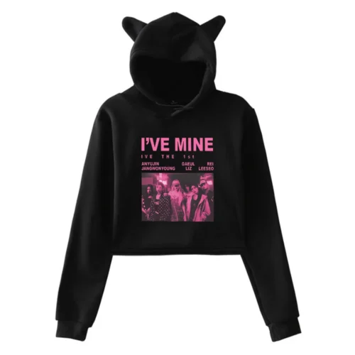 IVE Cropped Hoodie #1