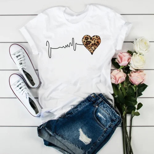 Leopard Heartbeat T-Shirt #1