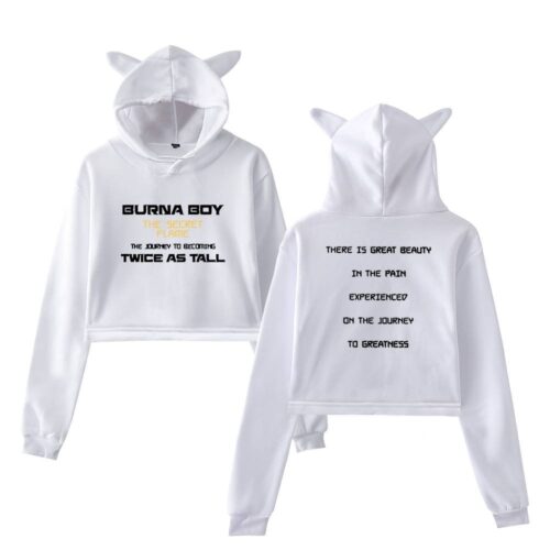 Burna Boy Cropped Hoodie #4