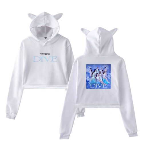 Twice Dive Cropped Hoodie #1