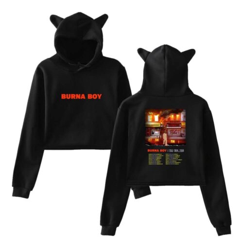 Burna Boy Cropped Hoodie #2