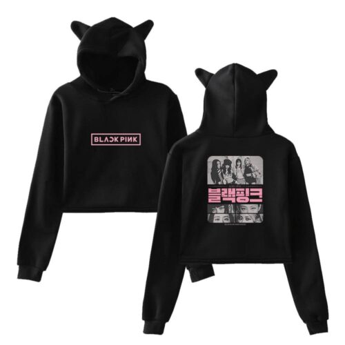 Blackpink Born Pink Cropped Hoodie #13