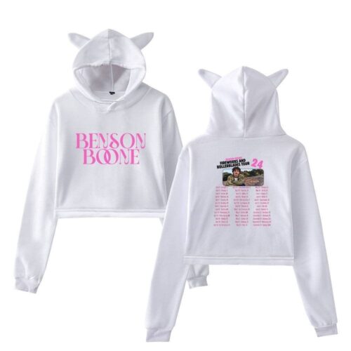 Benson Boone Fireworks & Rollerblades Cropped Hoodie #3 + Gift