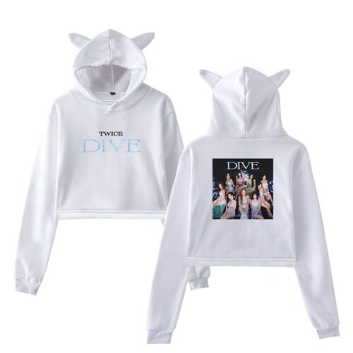 Twice Dive Cropped Hoodie #4