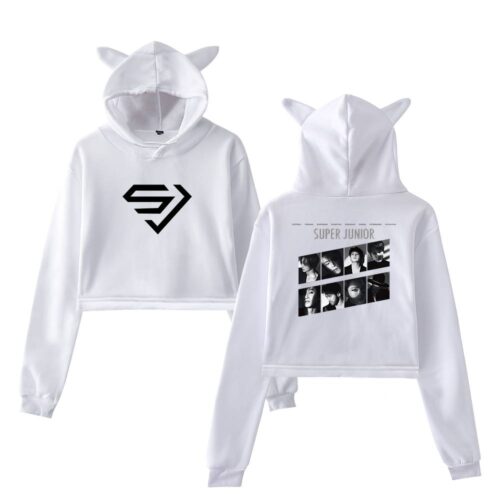 Super Junior Cropped Hoodie #4