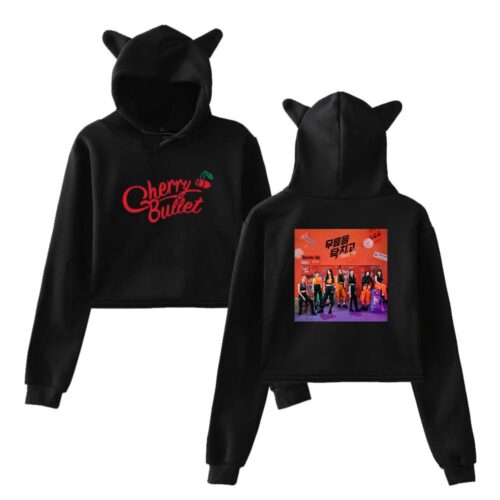 Cherry Bullet Cropped Hoodie #1