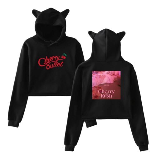 Cherry Bullet Cropped Hoodie #2