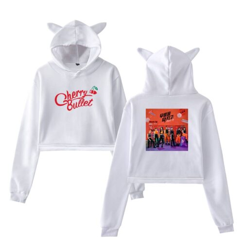 Cherry Bullet Cropped Hoodie #1