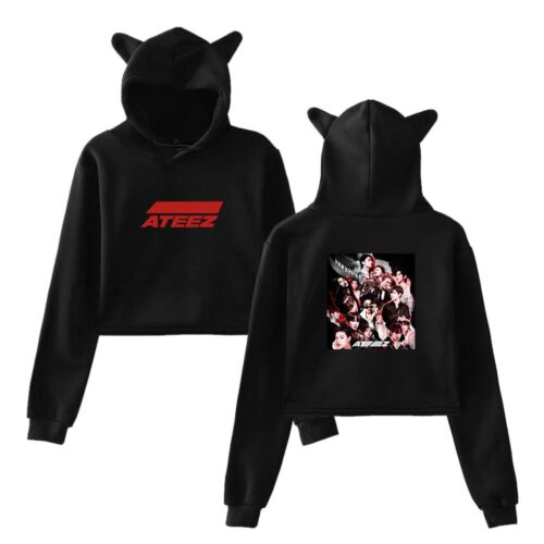 Ateez Cropped Hoodie #7