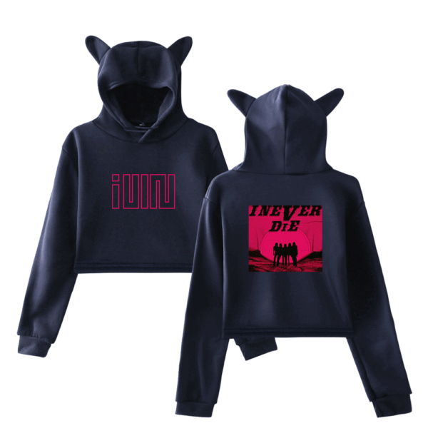 Gidle I Never Die Cropped Hoodie (G)I-DLE #2 - Image 4