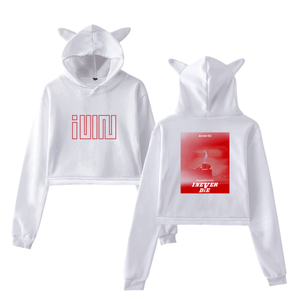 Gidle I Never Die Cropped Hoodie (G)I-DLE #5 - Image 4