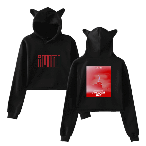 Gidle I Never Die Cropped Hoodie (G)I-DLE #5 - Image 3