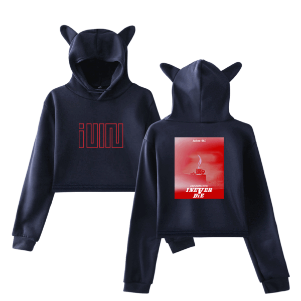 Gidle I Never Die Cropped Hoodie (G)I-DLE #5 - Image 2