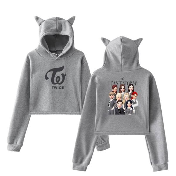 Twice Zepeto Cropped Hoodie #2 - Image 4