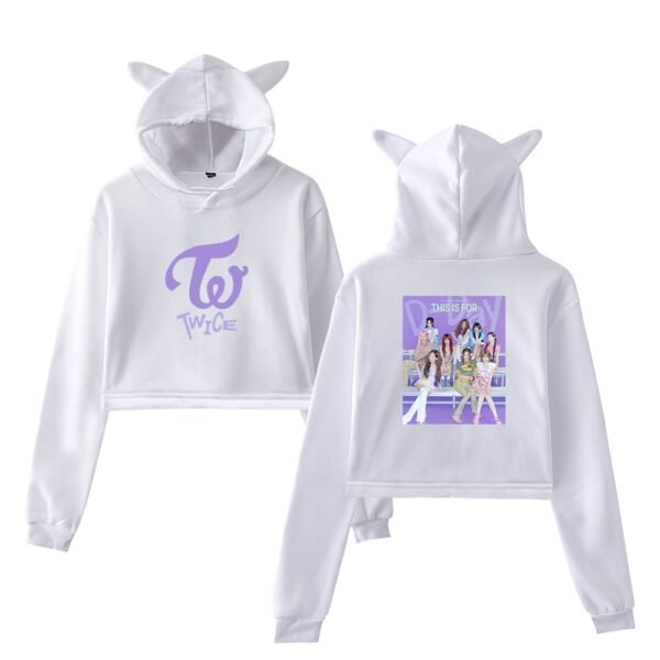 Twice This Is For Cropped Hoodie #3 - Image 3