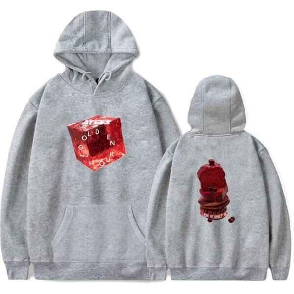 High-quality grey hoodies with unique red graphic designs, affordable and trendy for everyday wear. Perfect for fans of stylish, cheap merchandise that doesn't compromise on quality.