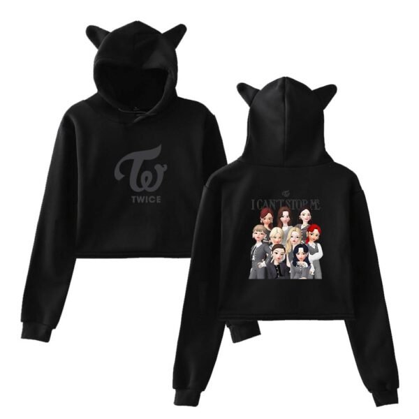 Twice Zepeto Cropped Hoodie #2 - Image 2