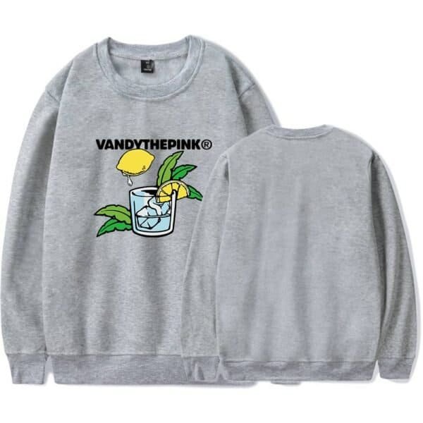 VANDYTHEPINK lemon and leaves graphic sweatshirt, high quality, affordable, stylish casual wear, perfect for fans of unique merch.
