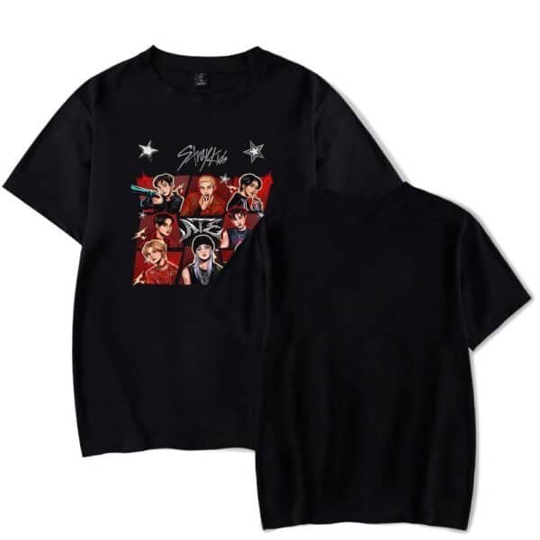 Fun and stylish black graphic T-shirts featuring popular characters, perfect for cosplay or casual wear. High-quality print with vibrant colors and durable fabric at affordable prices.