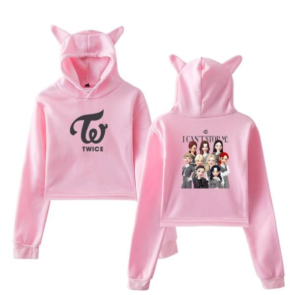 Twice Zepeto Cropped Hoodie #2 - Image 5