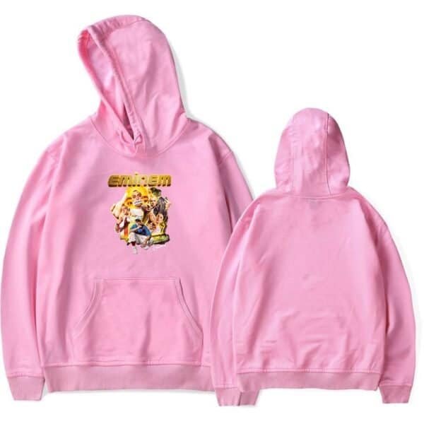 Eminem hoodie with colorful graphic print, soft comfortable fabric, perfect for fans of Eminem and hip-hop culture.