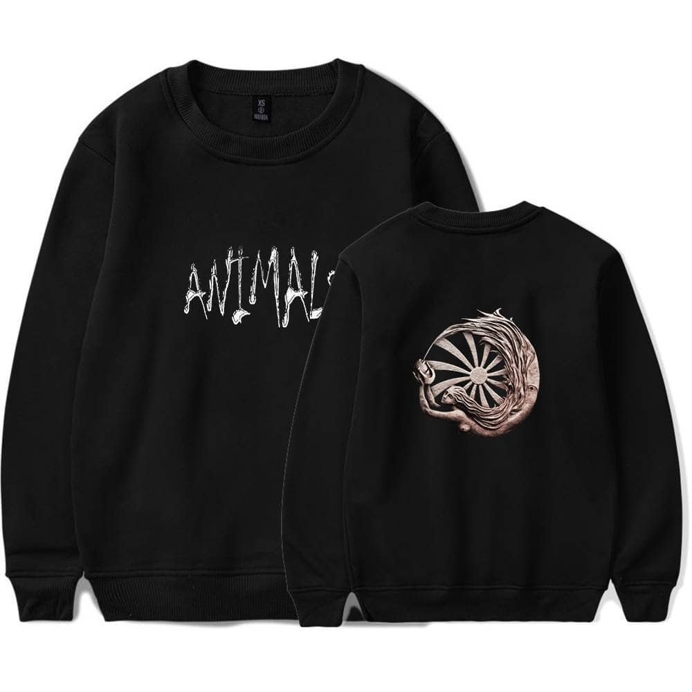 Cheap high quality merch sweatshirt with animal graphic, stylish and affordable.
