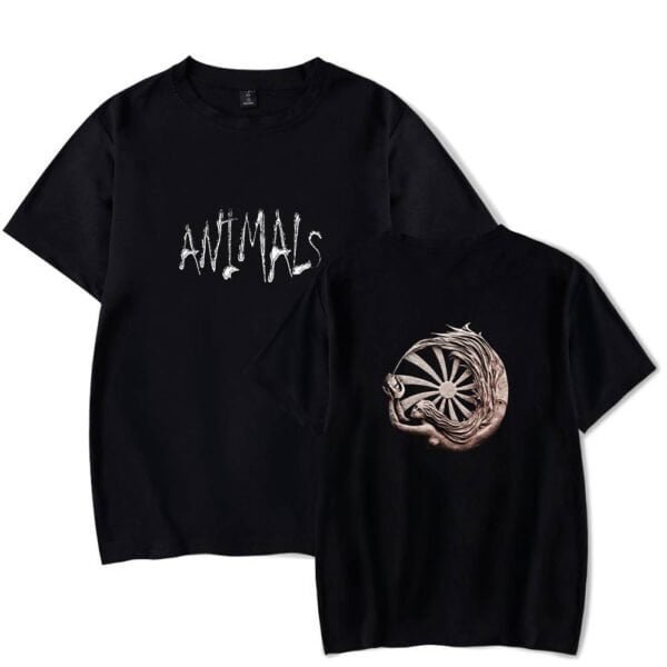Unique black animal-themed graphic t-shirts at affordable prices, high quality fabrics, perfect for casual wear, available in various sizes, durable and stylish.