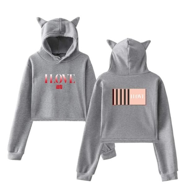 Gidle Cropped Hoodie #5 - Image 4