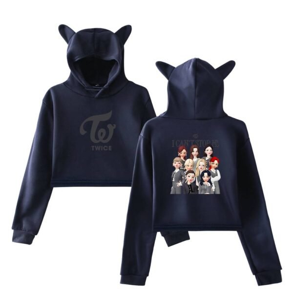 Twice Zepeto Cropped Hoodie #2