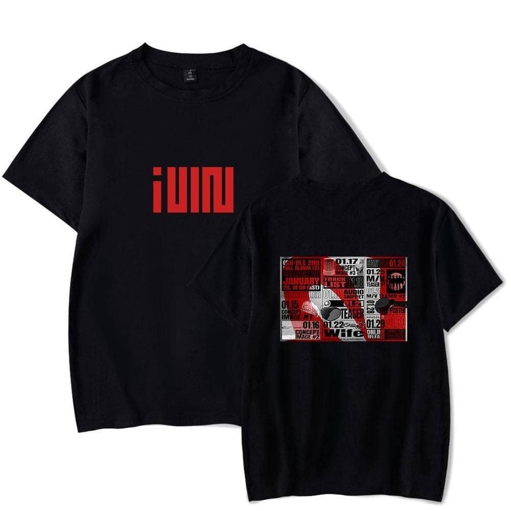 Iwin logo graphic T-shirts, affordable high-quality merch, stylish black tees with bold designs for fans and fashion lovers. Perfect for everyday wear or as unique gifts, offering good value without sacrificing style or quality.