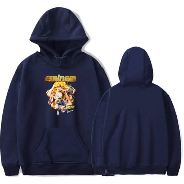 Eminem hoodie with colorful graphic print of the rapper, premium quality sweatshirt, casual streetwear style, unisex fit, soft and warm material, ideal for fans and music enthusiasts.