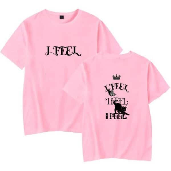 JFEEL pink graphic T-shirts with playful printed design, affordable and high-quality casual wear for everyday style.