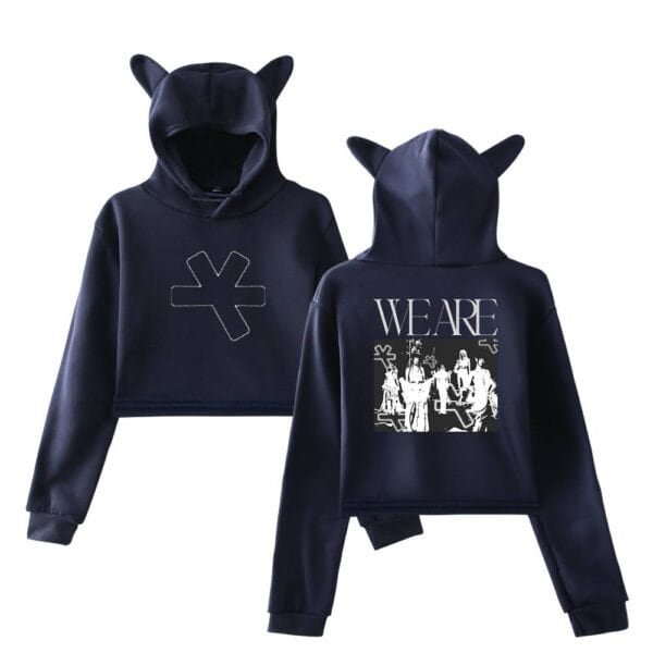 Comfy black hoodies with cute animal-ear hoods and stylish designs, perfect for trendy casual wear. Affordable, high-quality merchandise for fashion-forward individuals.