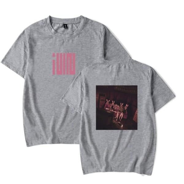 Affordable high-quality graphic tee featuring a trendy pink design on the front and a stylish photo print on the back, perfect for casual wear.