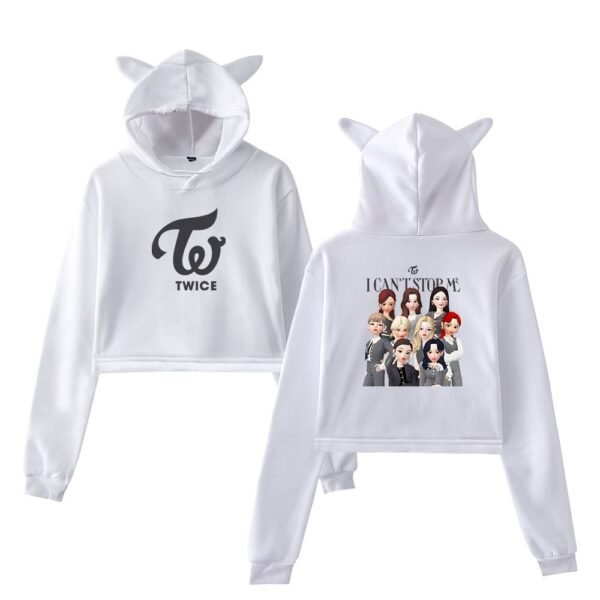 Twice Zepeto Cropped Hoodie #2 - Image 3